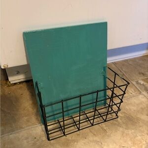 Wall Aqua Green basket
